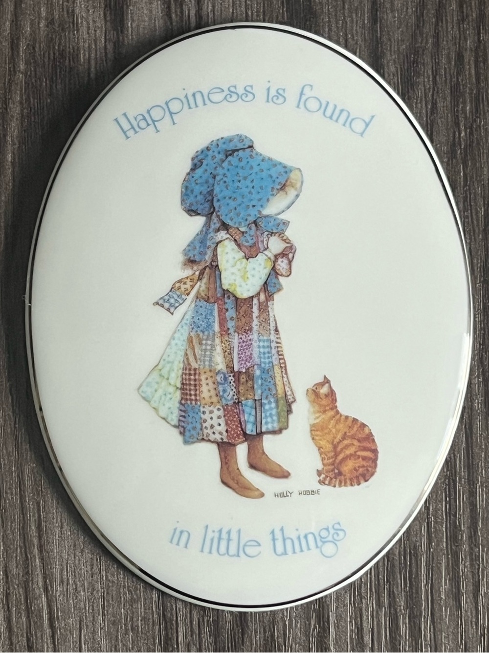Vintage Holly Hobbie Porcelain Wall Plaque | Happiness Is Found …
Made in Japan